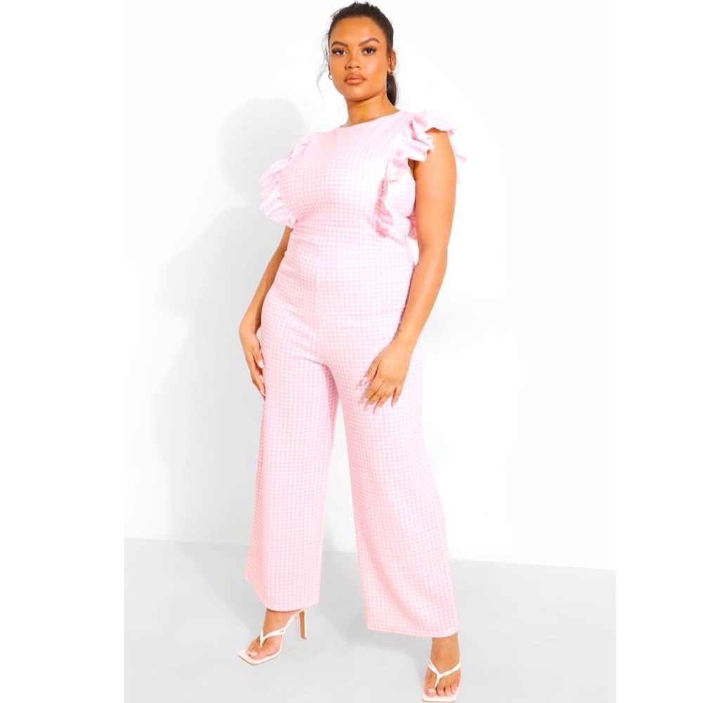 Pink Boohoo Jumpsuit